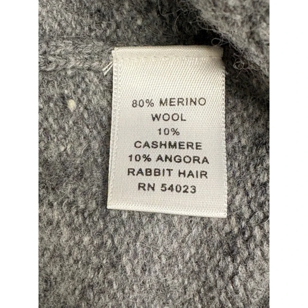 Banana Republic Men's Gray LG Cashmere  Wool Blend Pullover Sweater.‎ Heritage